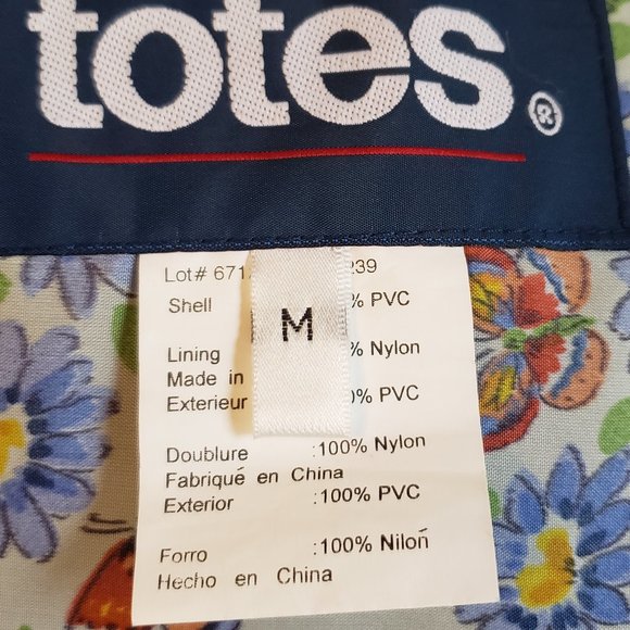 Tote Blue Knee Length Raincoat Medium - Picture 8 of 8